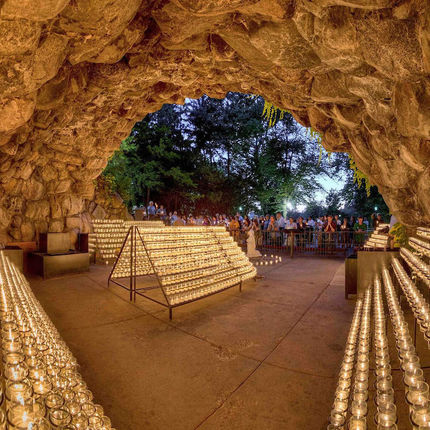 July 12, 2013; Grotto (Photo by Barbara Johnston/University of Notre Dame)