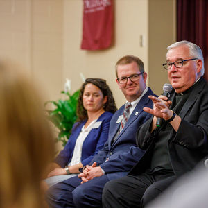 Father Tyson, president of Holy Cross College