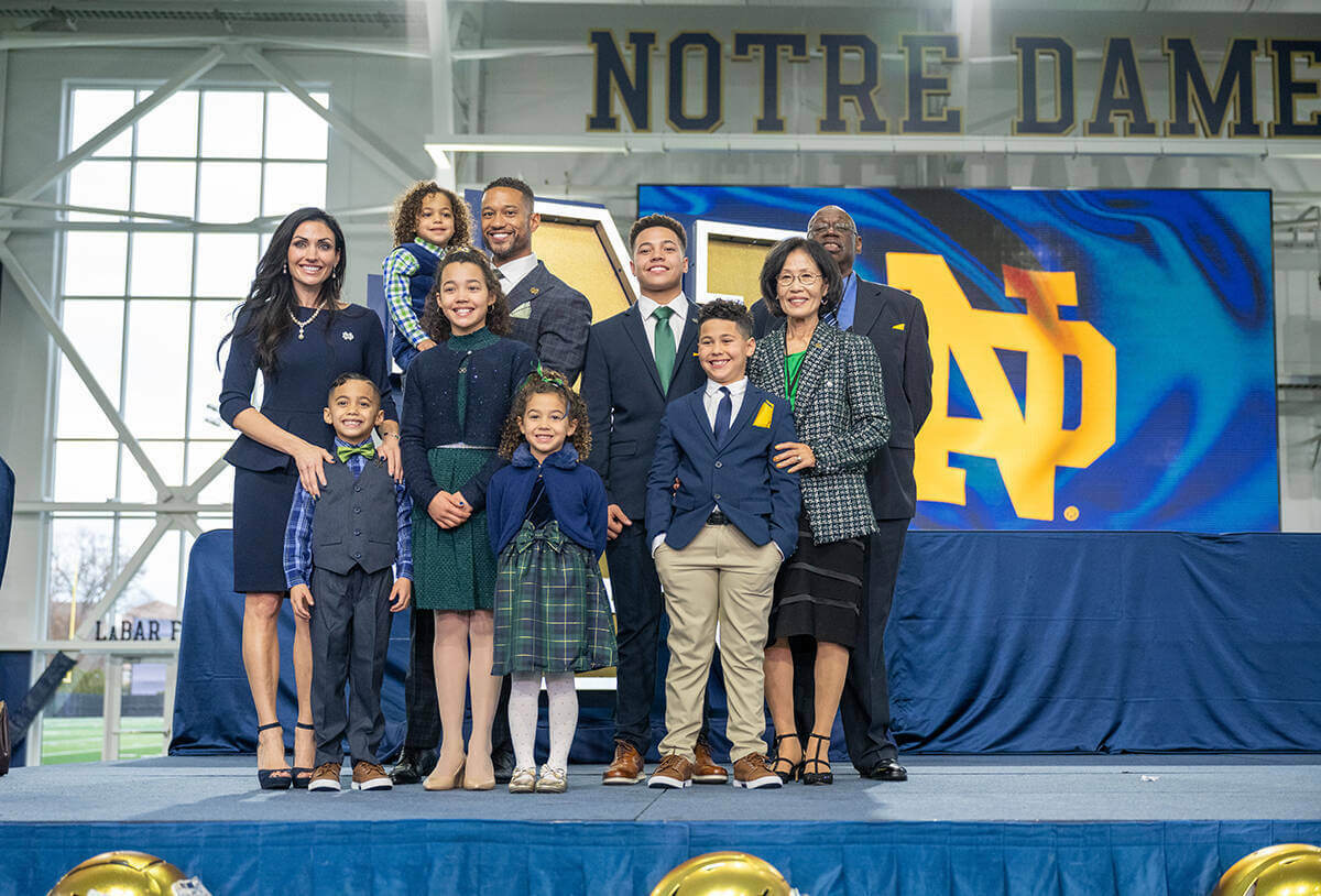 Excitement continues for Coach Freeman | Latest | NDWorks | University of  Notre Dame