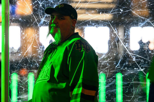Brian Ahern, lead ice technician at Compton Family Ice Arena. (Photo by Matt Cashore/University of Notre Dame)