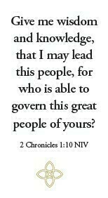 2 Chronicles 1:10 NIV