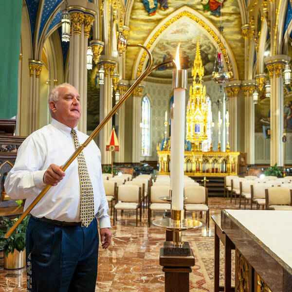 John Zack prepares for Mass.