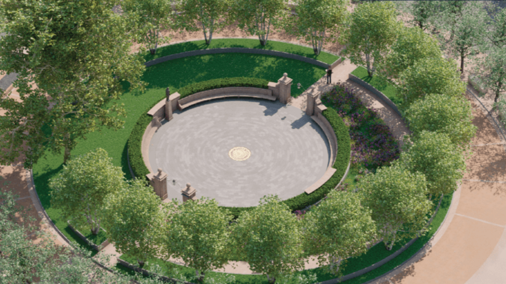 Circular Monuments New Notre Dame Circle commemorates women students and graduates ...